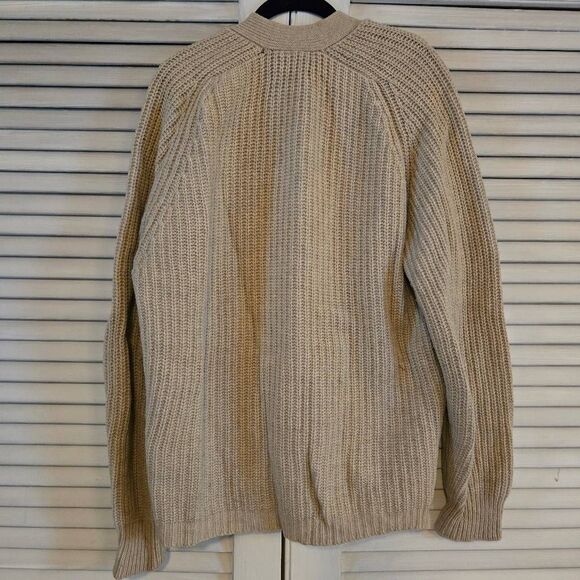 Vintage Scotch Knit Cardigan Hand Frame 80% Wool Made in Scottland Large - Picture 7 of 7